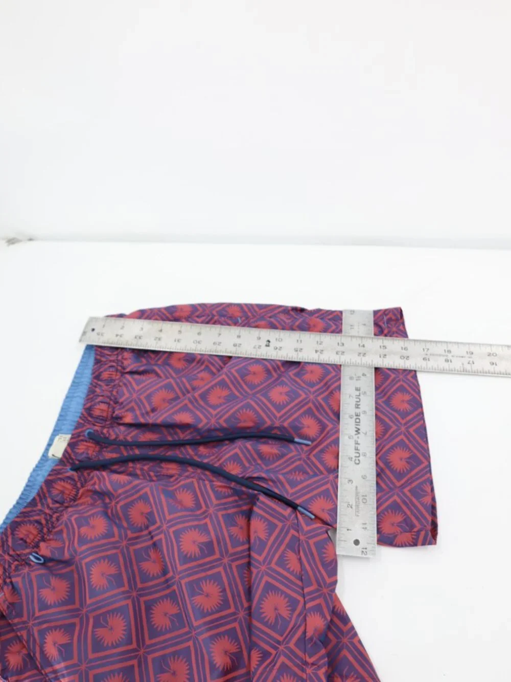 Scotch & Soda Swim Trunks Men's Medium Geometric Lined Drawstring Elastic Waist